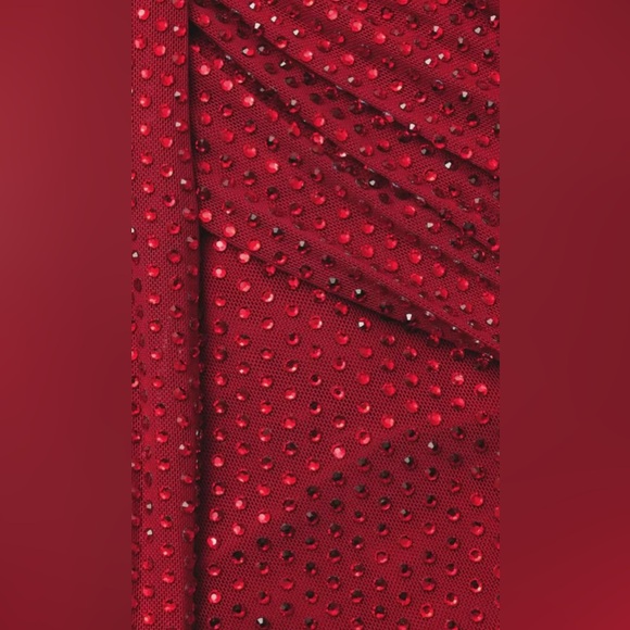 NWT Self Portrait Red Mesh Maxi Dresss - Picture 6 of 13